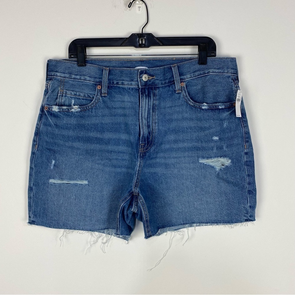 Old Navy Raw Hem Distressed Denim Jean Shorts